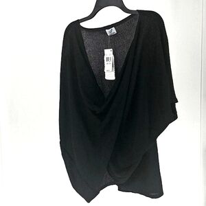 Save The Ocean Poncho Black